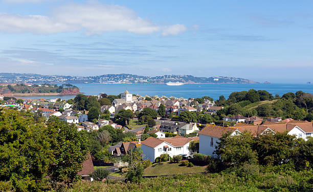 Torquay coast and bay Devon England from Paignton
