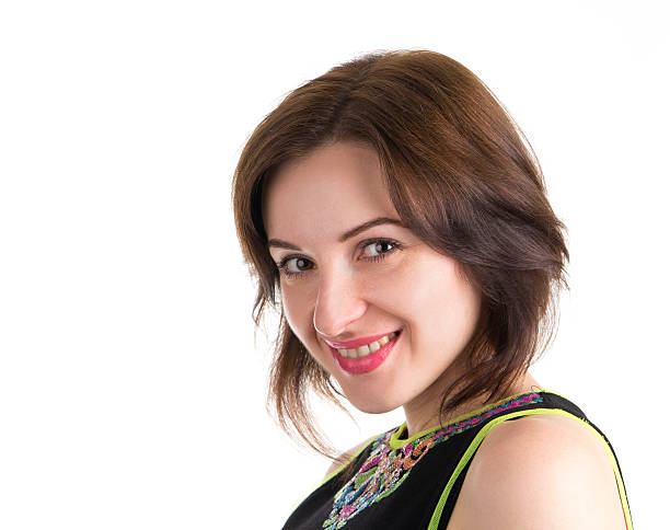 istock beautiful young woman is smiling 453947799