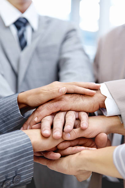 istock Achieving their corporate goals together 453948589