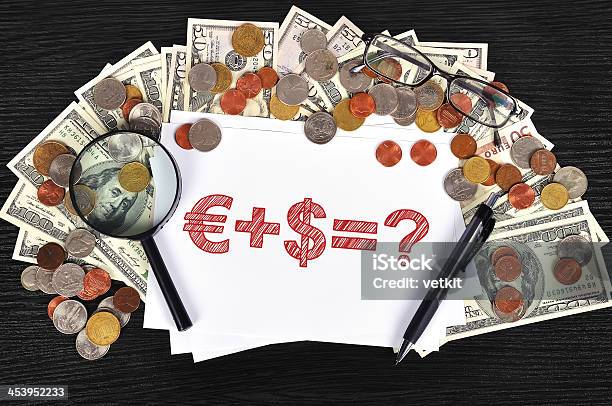 Drawing Business Formula Stock Photo - Download Image Now - Achievement, Business, Cent Sign