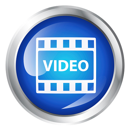 video icon, isolated on white