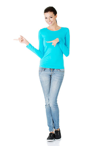 istock Portrait of young attractive casual woman. 453953473