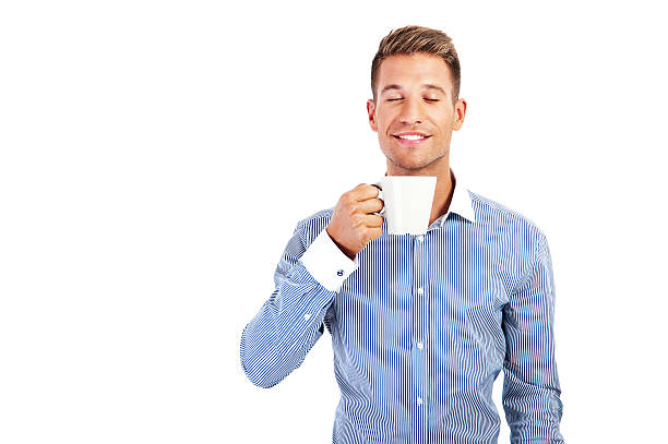 istock Young attractive businessman with white cap 453953535