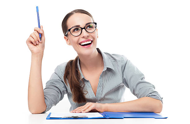 istock Businesswoman having an idea 453953725