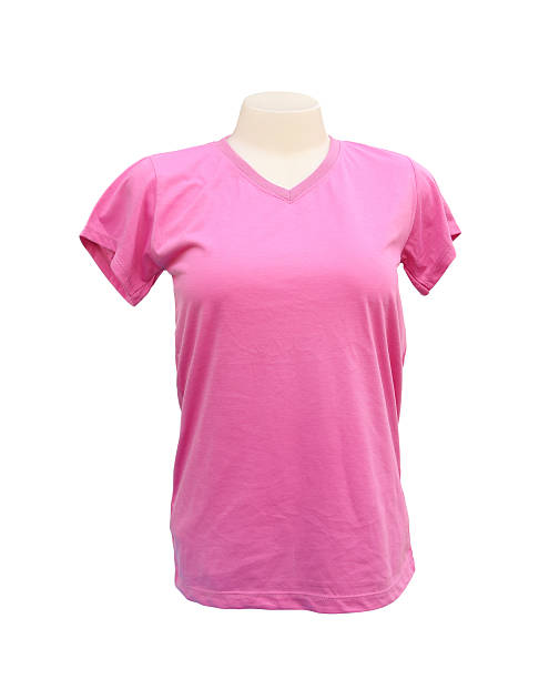 istock female tshirt template on the mannequin 453955593