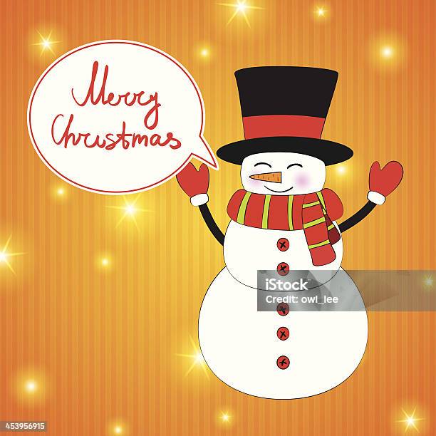 눈사람 On 크리스마스 배경기술 겨울에 대한 스톡 벡터 아트 및 기타 이미지 - 겨울, 계절, 귀여운