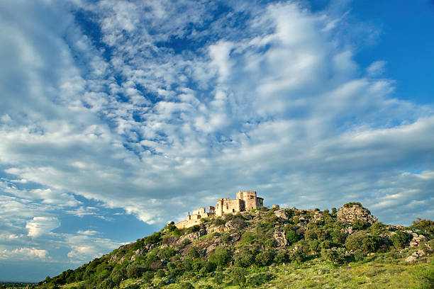 istock Beautiful landscape with castle on a hill 453970727