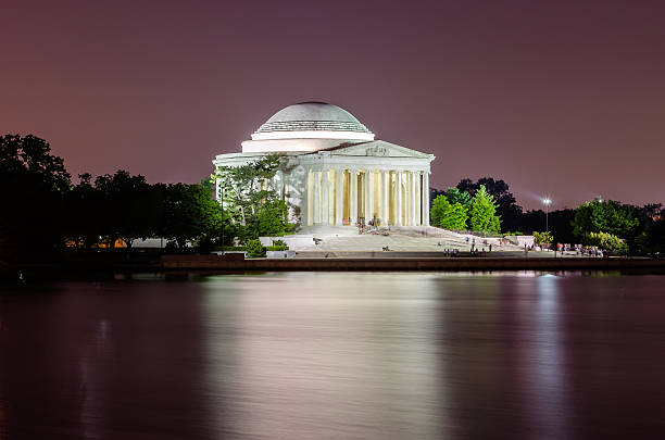 istock Jefferson Memorial in Washington DC at night 453976113