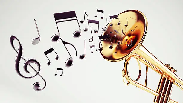 Musical Concept isolated on white background