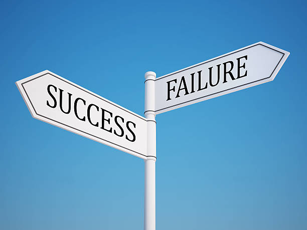 istock Success and Failure Signpost with Clipping Path 453985535