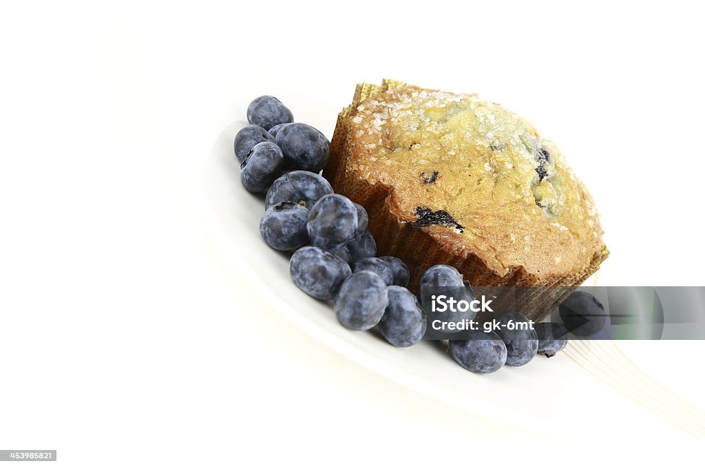 Delicioso grande muffin de Mirtilo com os mirtilos frescos - Royalty-free Alimentação Saudável Foto de stock
