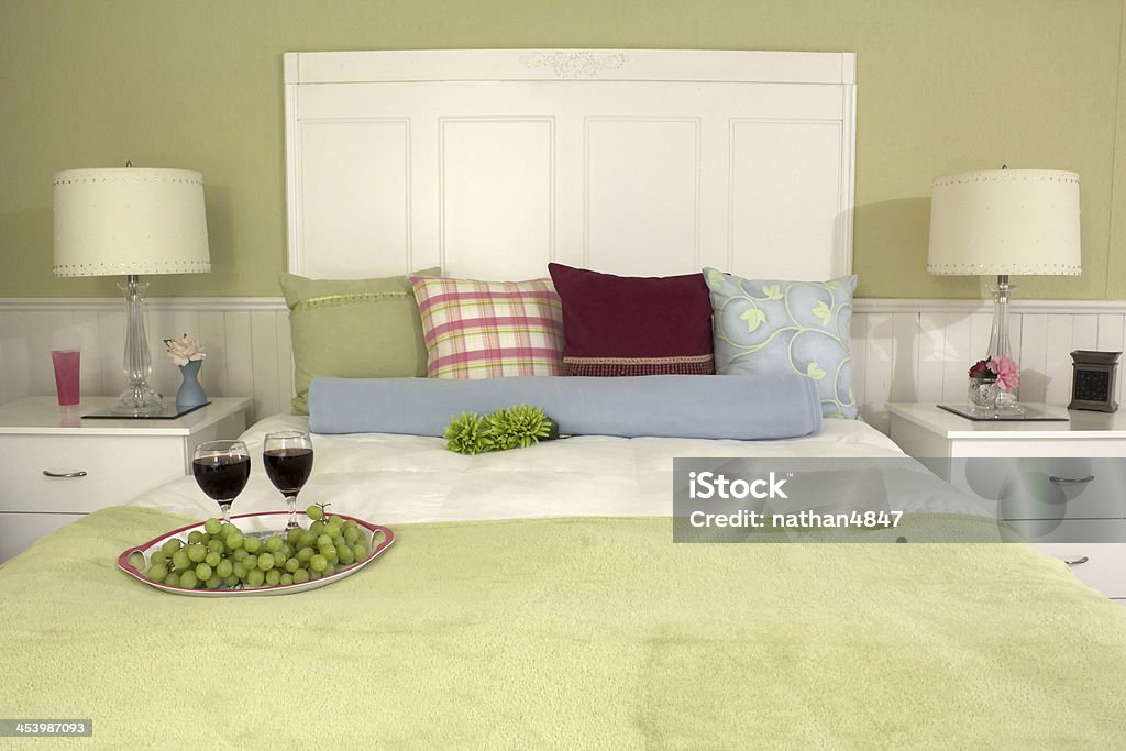 Traumhafte Schlafzimmer - Lizenzfrei Decke - Bettwäsche Stock-Foto