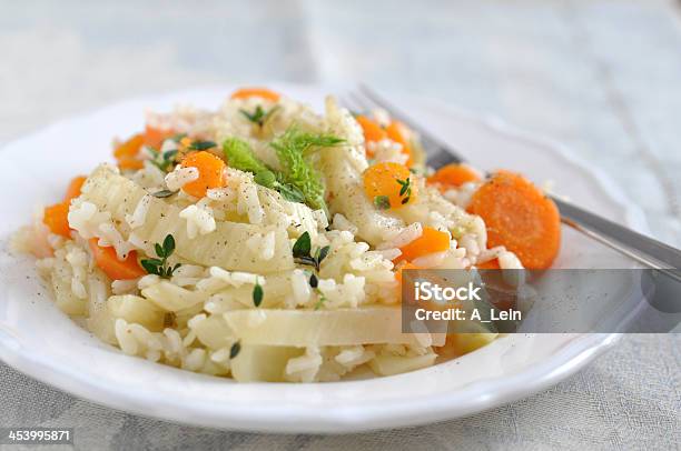 Risotto With Carrots And Fennel Stock Photo - Download Image Now - Basil, Carrot, Chard