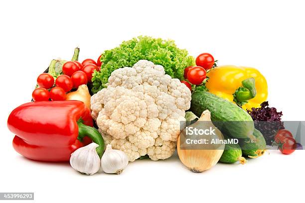 Foto de Conjunto De Legumes e mais fotos de stock de Couve-flor - Couve-flor, Fruta, Legume