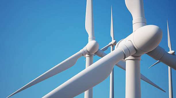 eolic geradores com traçado de recorte - wind turbine wind turbine wind power - fotografias e filmes do acervo