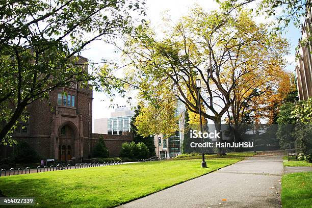 Nice Walk In The Autumn Stock Photo - Download Image Now - Building Exterior, Leisure Activity, Washington State