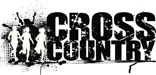 Cross Country Running Grunge Graphic - Girls