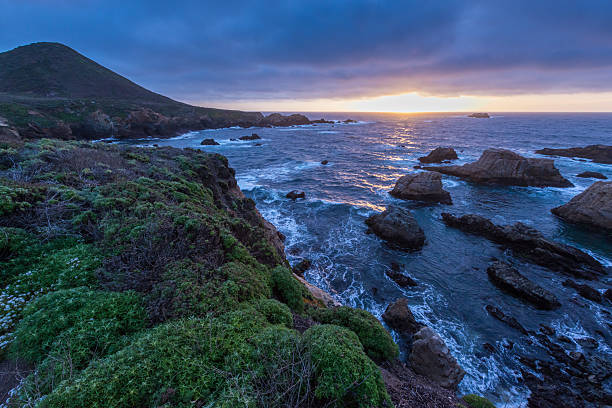 Big Sur Sunset stock photo