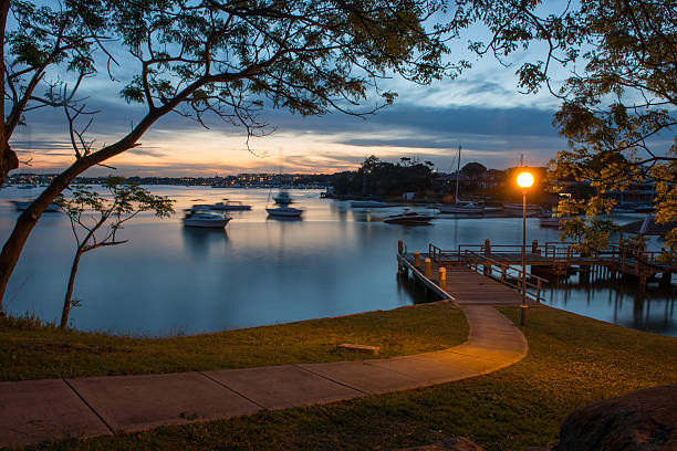 istock Sunset at Sydney seascape. 454033591