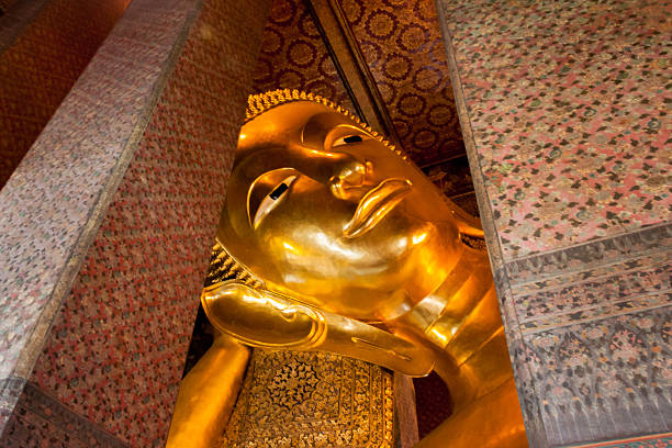 istock Reclining Buddha statue in Thailand Temple Wat Pho 454033907