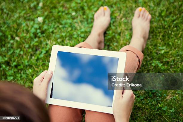 Woman Holding Digital Tablet Stock Photo - Download Image Now - Adult, Adults Only, Blank