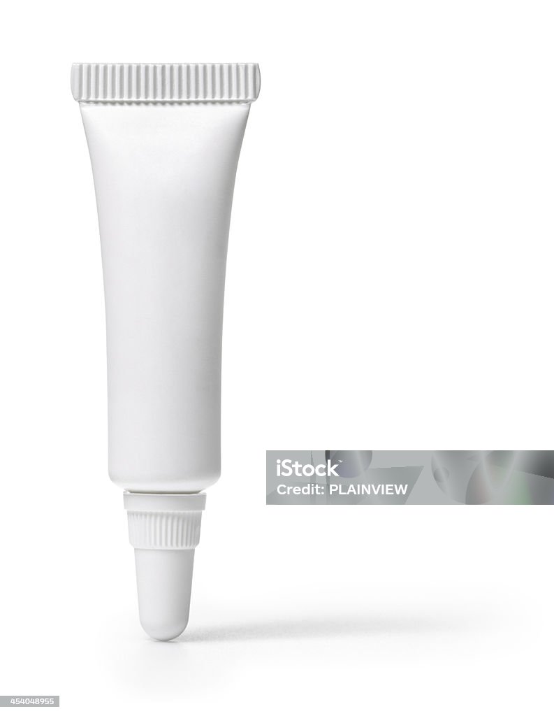 Tube White blank tube isolated on white background (+clipping path) Beauty Stock Photo