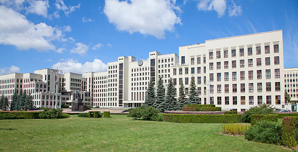 istock Parliament building in Minsk. Belarus 454053359