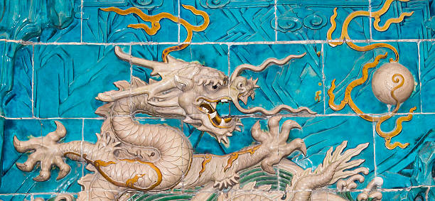 istock Dragon sculpture. Beijing, China 454054913