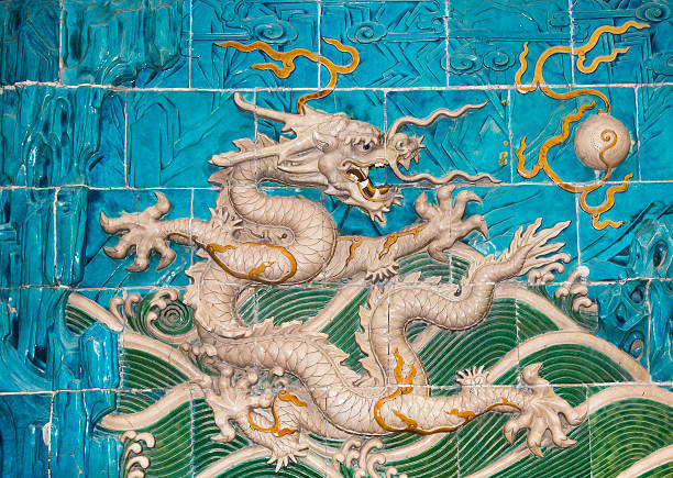 istock Dragon sculpture. Beijing, China 454054927
