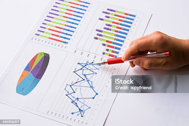 Finance Report Stock Photo - Download Image Now - Analyzing, Bar Graph, Business