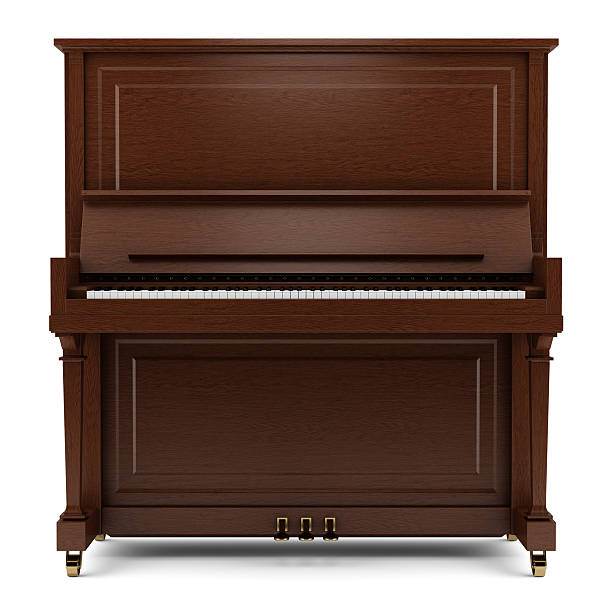 istock brown piano isolated on white background 454058847