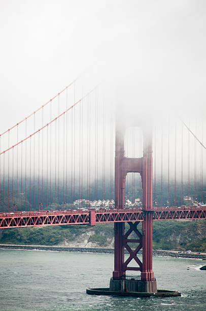 istock Golden Gate bridge on a Foggy Day 454059197