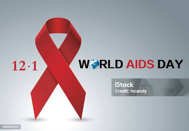 Спидом Красной Лентой — стоковая векторная графика и другие изображения на тему World AIDS Day - World AIDS Day, СПИД, Векторная графика
