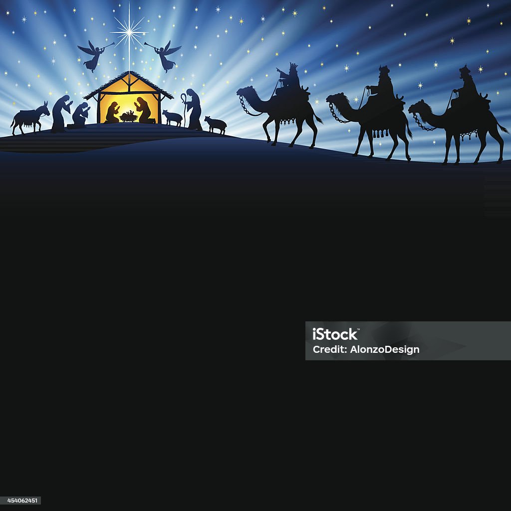 Christmas Nativity Scene High Resolution JPG,CS5 AI and Illustrator EPS 8 included. Each element is named,grouped and layered separately. Very easy to edit.  Christmas stock vector