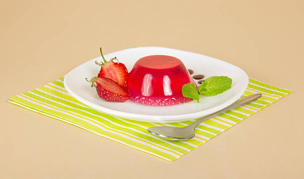 istock Plate with strawberry jelly 454064051