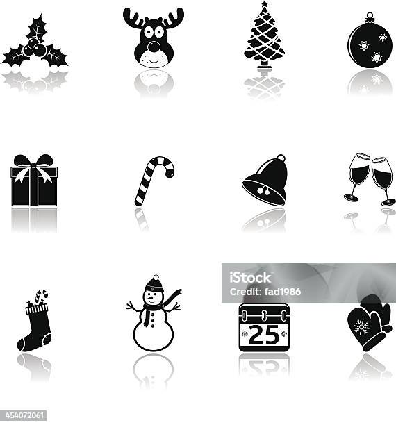 크리스마스 아이콘 및 성찰이요 12월에 대한 스톡 벡터 아트 및 기타 이미지 - 12월, 가방, 겨울