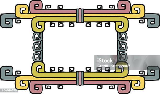 Aztec Frame Background Aztec Ornate Frame Stock Illustration - Download Image Now - Abstract ...
