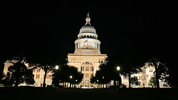 istock Texas State Capitol Building in Austin at night 454075063