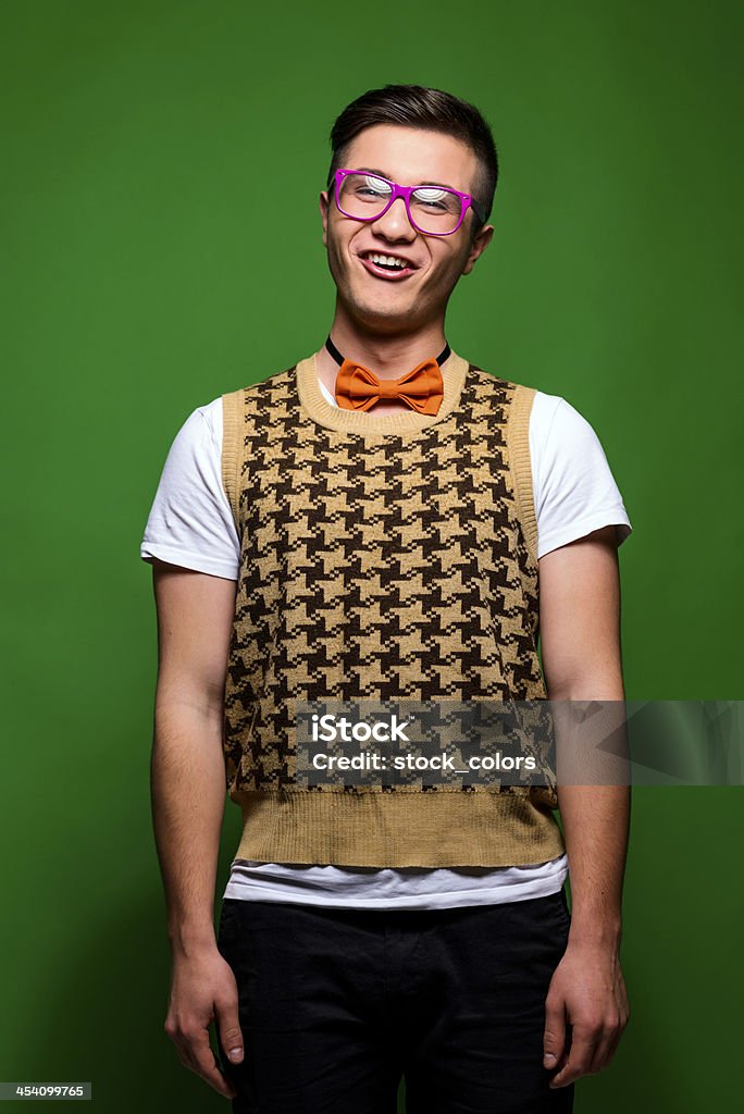 Faccia divertente nerd - Foto stock royalty-free di Adulto