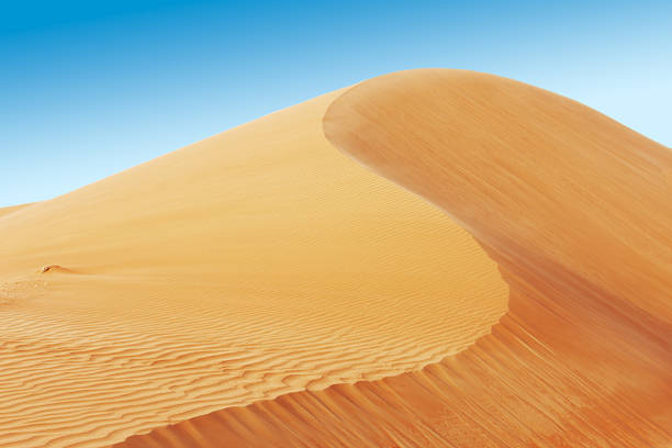 istock Rolling sand dunes of the Arabian desert 454103603