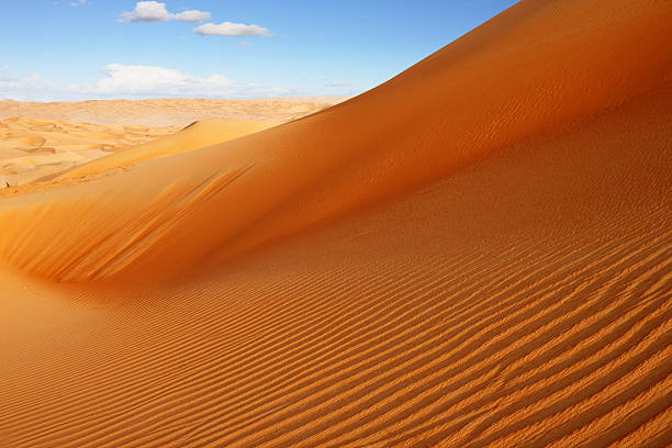 istock Rolling sand dunes of the Arabian desert 454105373