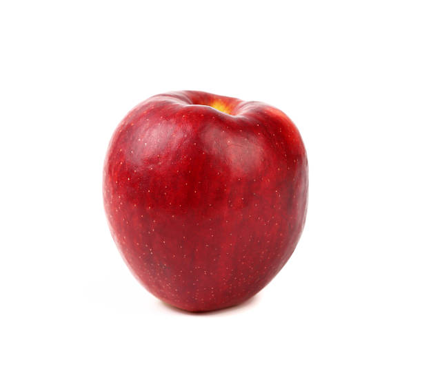 istock Ripe red apple. Isolated on a white background. 454105581