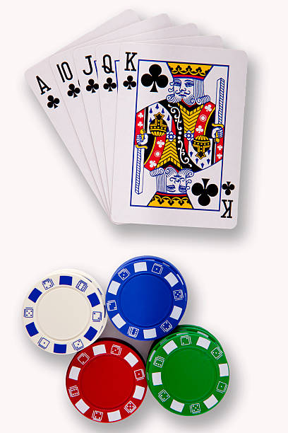 Play poker stock photo