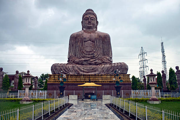 istock Giant Buddha statue in Bodhgaya 454106217