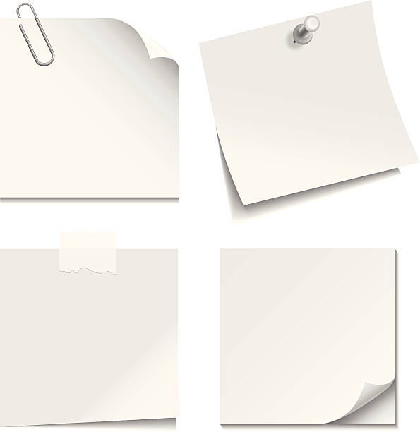 ホワイトペーパーのメモ - turning list点のイラスト素材／クリップアート素材／マンガ素材／アイコン素材