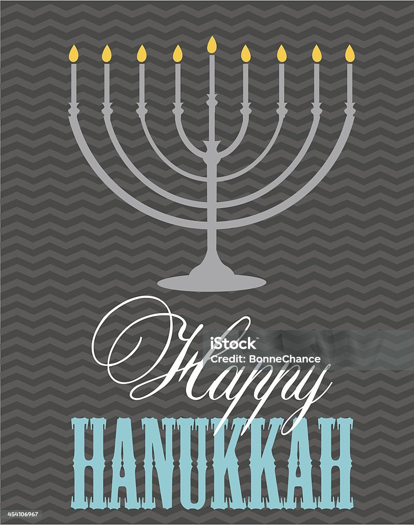 Feliz Hanukkah - Royalty-free Candelabro Judeu arte vetorial