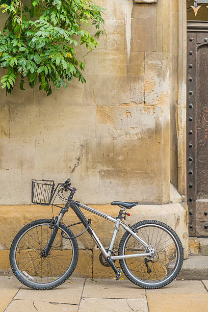 istock Student bicycle in front of the college doors 454119019