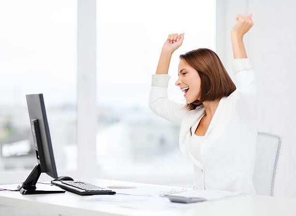 istock businesswoman with computer in office 454119277