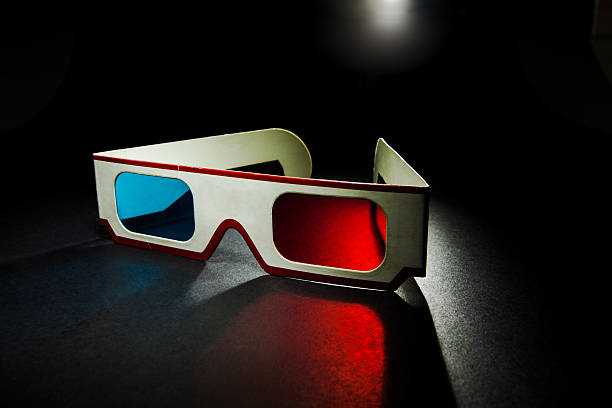 istock vintage 3D paper glasses on white background 454121787