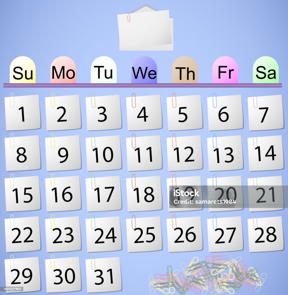 Calendario - arte vectorial de 2013 libre de derechos